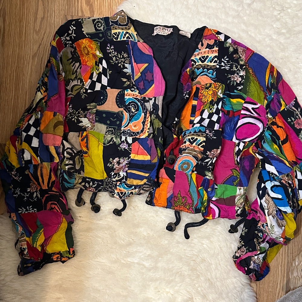 Colorful Patchwork Women's Bomber Jacket